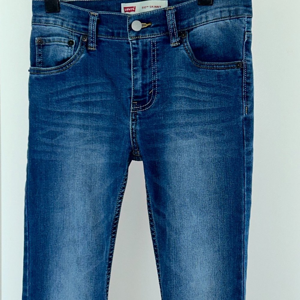Levi's 510 stretch skinny jeans boy's sz 14 27x27 NWOT
